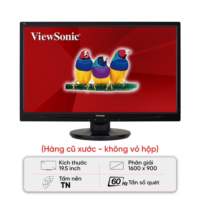 Màn hình Viewsonic 19.5 inch VA2046A-LED - Cũ xước (Tray)