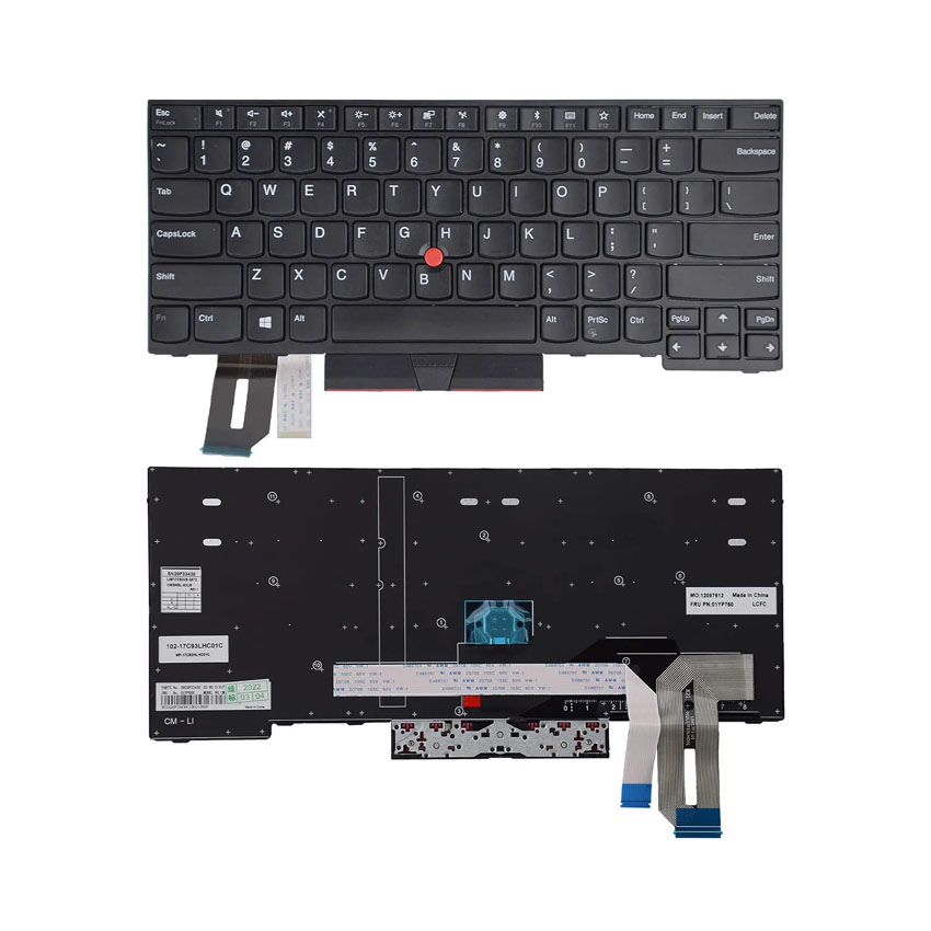 Bàn Phím Lenovo E480S/T480S Led Có Khung - Hình 1