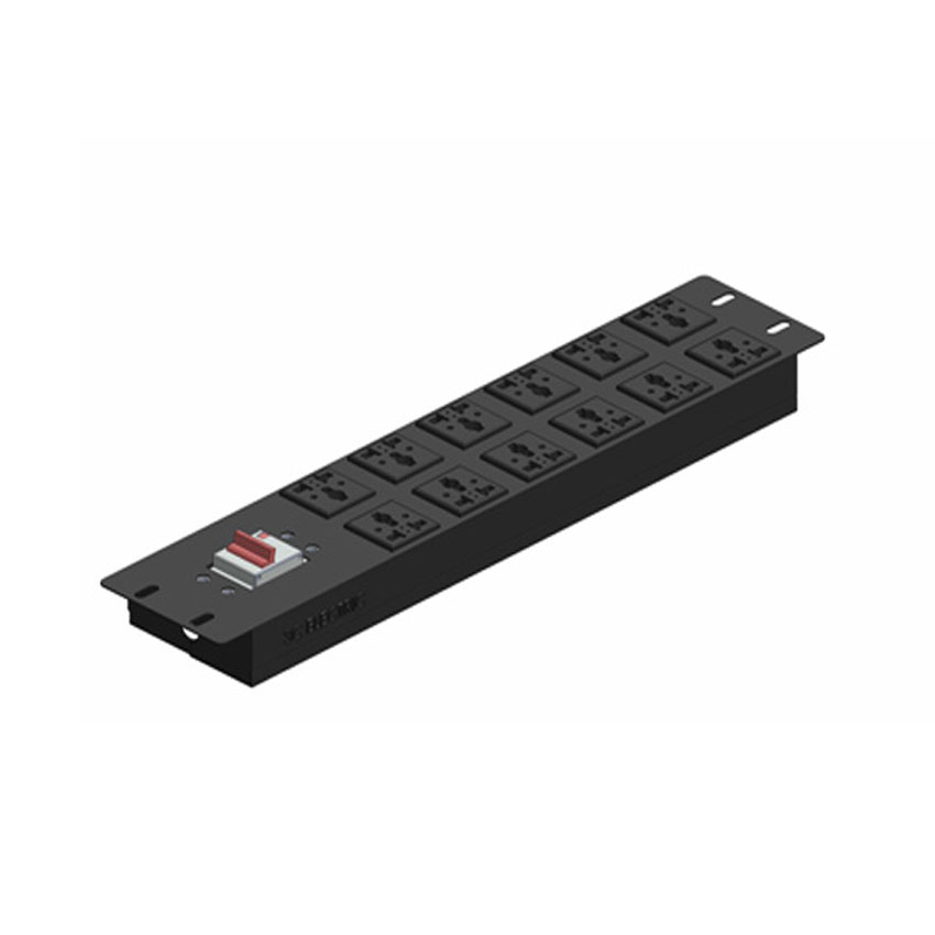 Thanh nguồn PDU 12 outlet chuẩn đa năng dùng cho tủ mạng