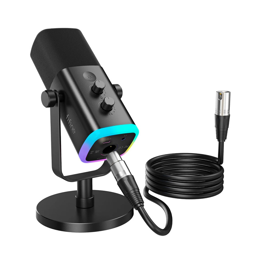 Microphone Fifine Am Rgb Usb Xlr