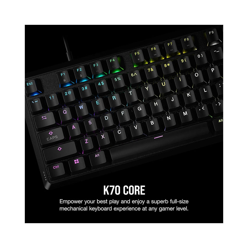 Bàn phím gaming Corsair K70 CORE-BLK-CRSR MX-RGB (CH-910971E-NA) - Hình 8