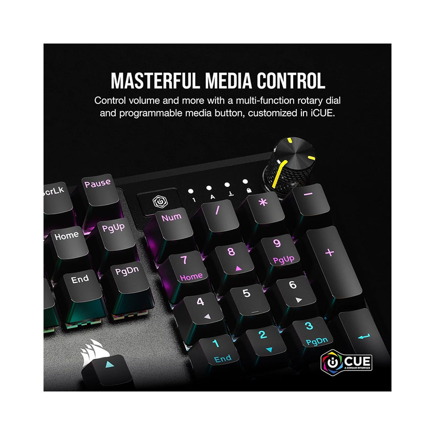 Bàn phím gaming Corsair K70 CORE-BLK-CRSR MX-RGB (CH-910971E-NA) - Hình 6