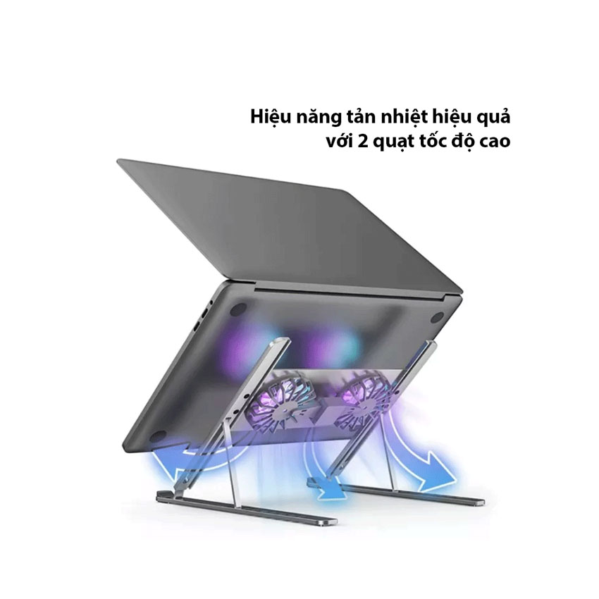 Giá Đỡ LAPTOP MACBOOK iPAD Kiêm Đế Tản Nhiệt Boneruy P11F (NK) - Hình 2