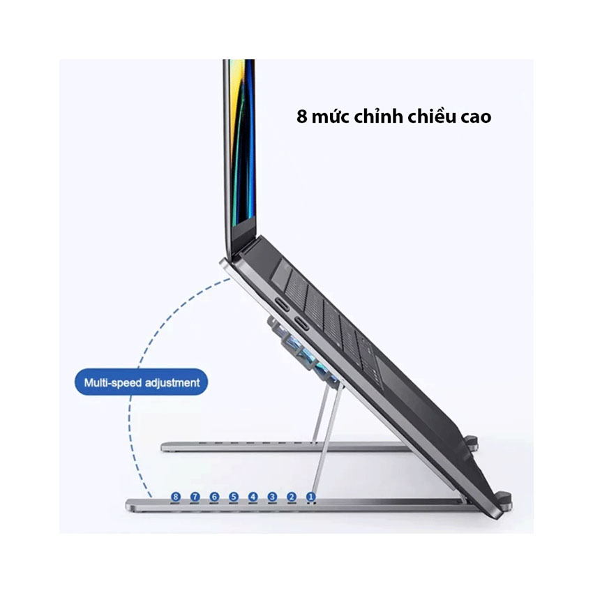 Giá Đỡ LAPTOP MACBOOK iPAD Kiêm Đế Tản Nhiệt Boneruy P11F (NK) - Hình 3
