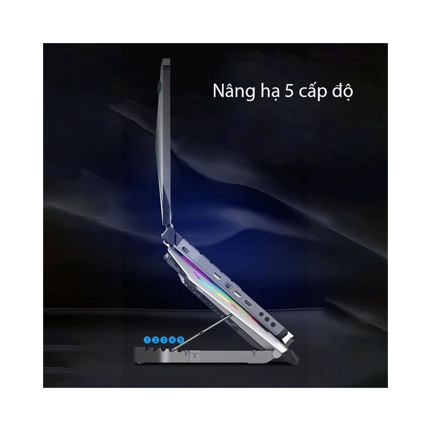 Đế tản nhiệt Laptop ICE Coorel N9 Màu Đen/Xám (NK) - Hình 3