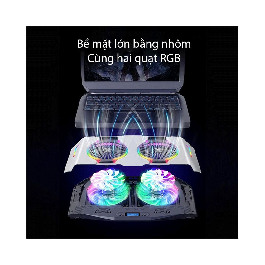 Đế tản nhiệt Laptop ICE Coorel N9 Màu Đen/Xám (NK) - Hình 5