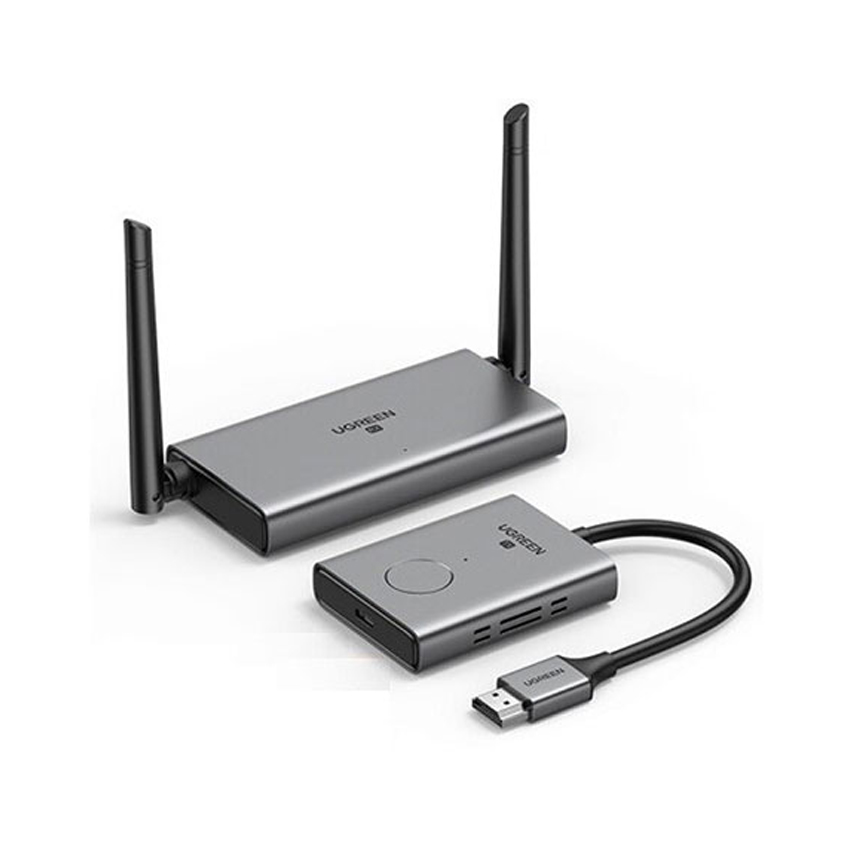 Bộ phát nhận tín hiệu HDMI+VGA không dây 50m 1080p@60hz sóng 5Ghz Ugreen 50633A - Hình 1