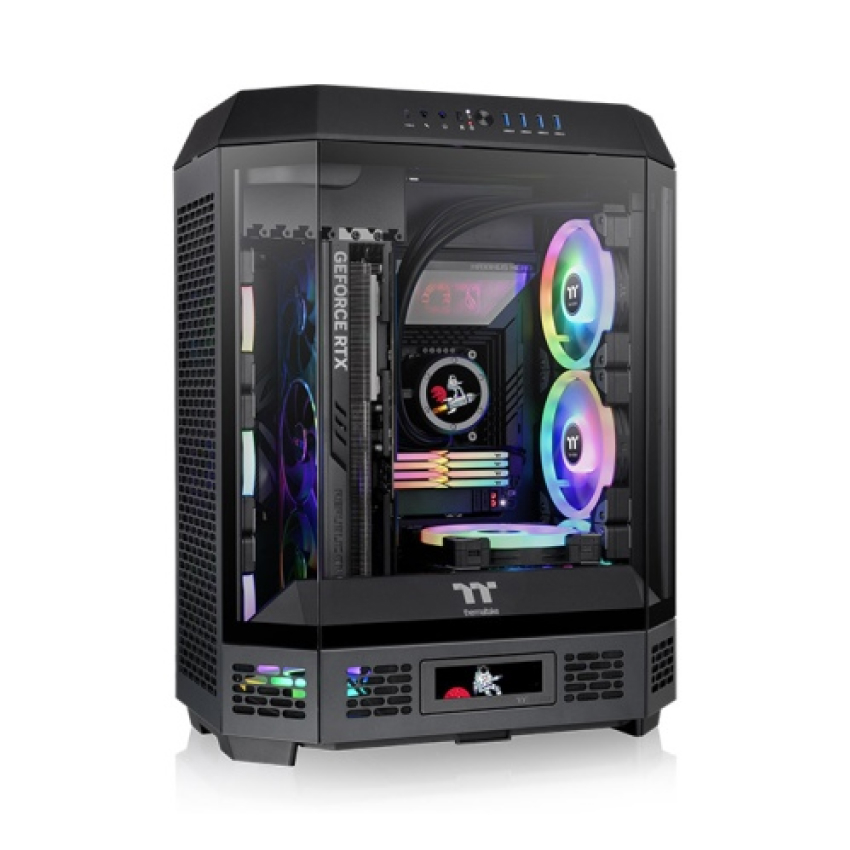 Case Thermaltake Tower 600 - Black (ATX/Mid Tower/Màu Đen/2 Fan)