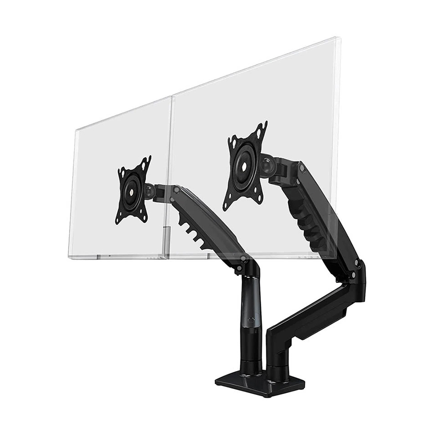 Giá treo 2 màn hình North Bayou P160 (17-27 inch) Màu Đen - Hình 1