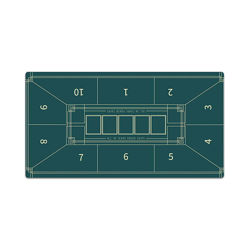 Bàn di chuột Gaming Texas Poker Chips màu xanh cổ vịt 40 x 90cm - HDTL467 - Hình 1