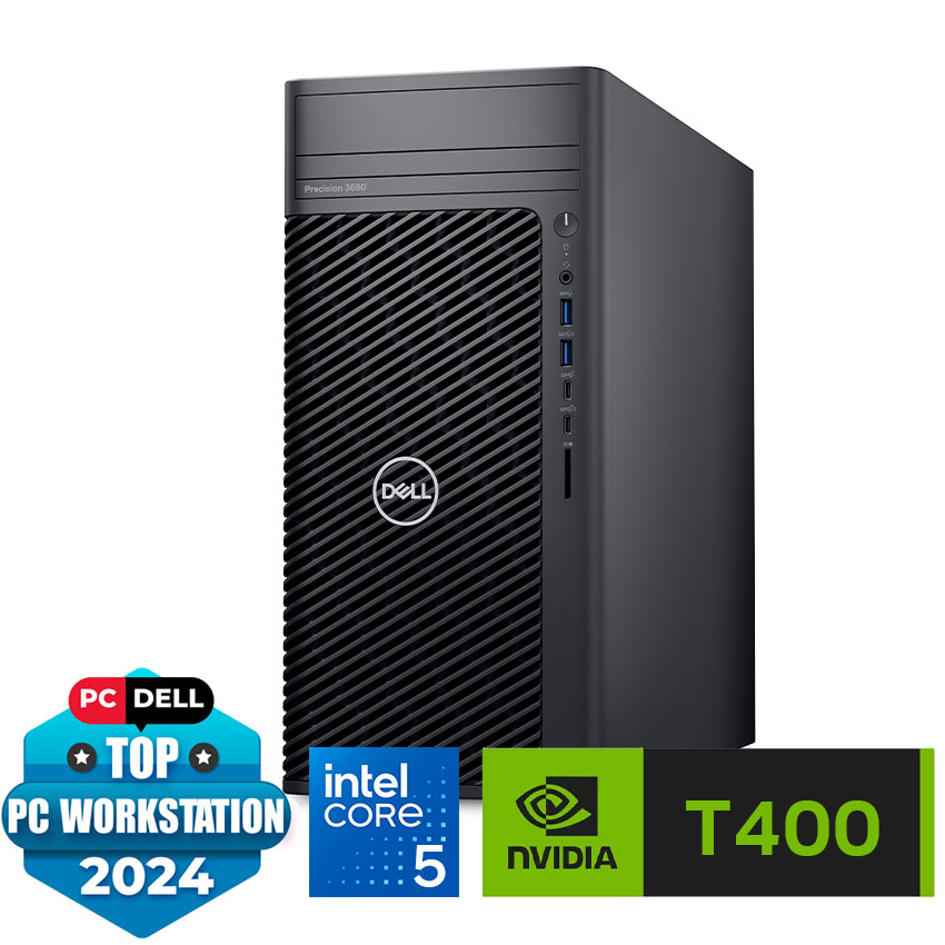 Workstation Dell Precision T3680 Tower (i5-14600/ 8GB DDR5 /256GB SSD+1TB SSD/Nvidia T400 4GB/K+M/Linux) (42PT3680D01)