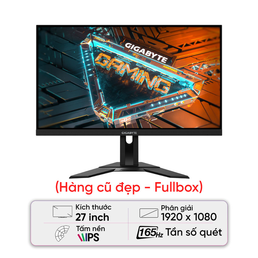 Màn hình Gigabyte G27F 2 (27 inch/FHD/IPS/165Hz/1ms) - Cũ đẹp (Full box)