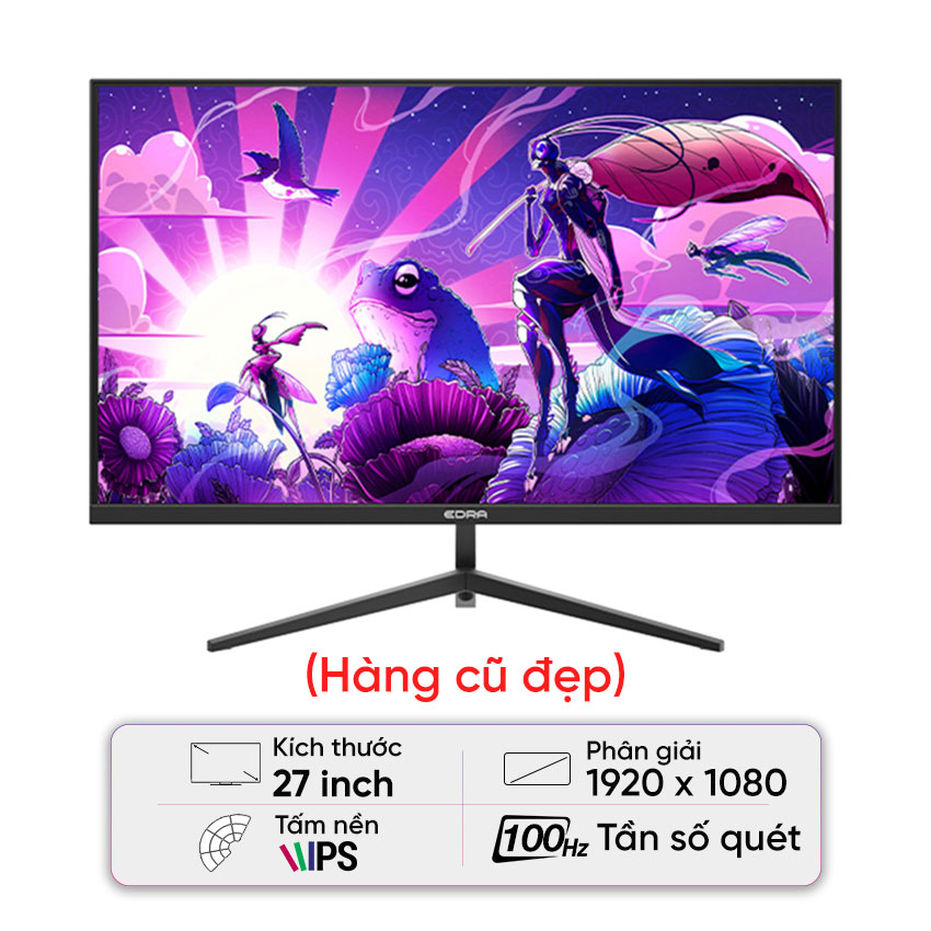 MÀN HÌNH EDRA EGM27F100H (27 INCH/FHD/IPS/100HZ/1MS) - LIKENEW (FULL BOX)