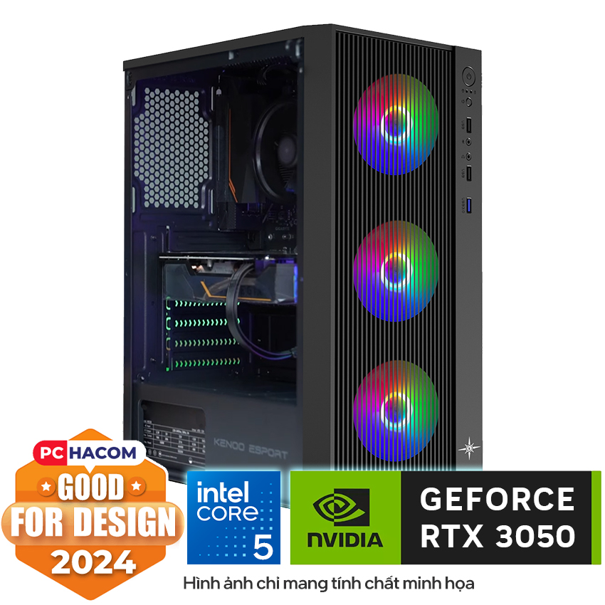 PC HACOM Designer D151A (i5 12400F /RTX 3050)