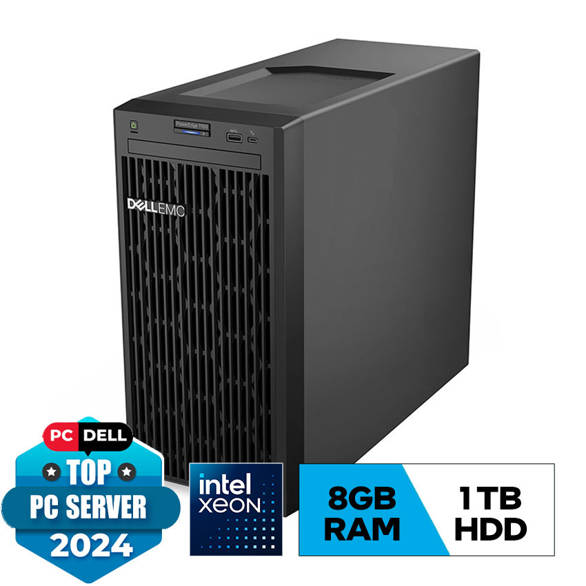 Server Dell PowerEdge T150 E-2314/8GB DDR4/ 1TB HDD / BC5720DP/DVDRW/ 300W PS/NO OS - 42SVRDT150-01B