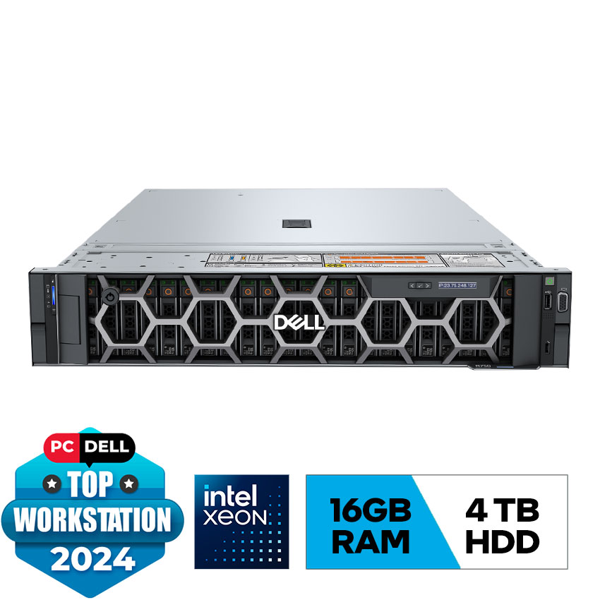 Server Dell PowerEdge R750 Silver 4310/16GB RDIMM, 3200MT/ 4TB HDD/ iDRAC9/PERC H755/BC5720DP/2x800W/Bezel/DVDRW/No OS-42SVRDR750-01A