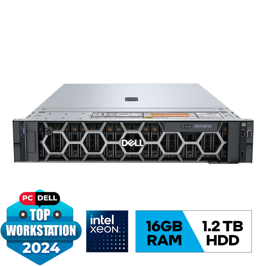 Server Dell PowerEdge R750 Silver 4310/16GB RDIMM, 3200MT/1.2TB HDD 10K/ iDRAC9/PERC H755/BC5720DP/2x1400W/Bezel/DVDRW/No OS-42SVRDR750-242