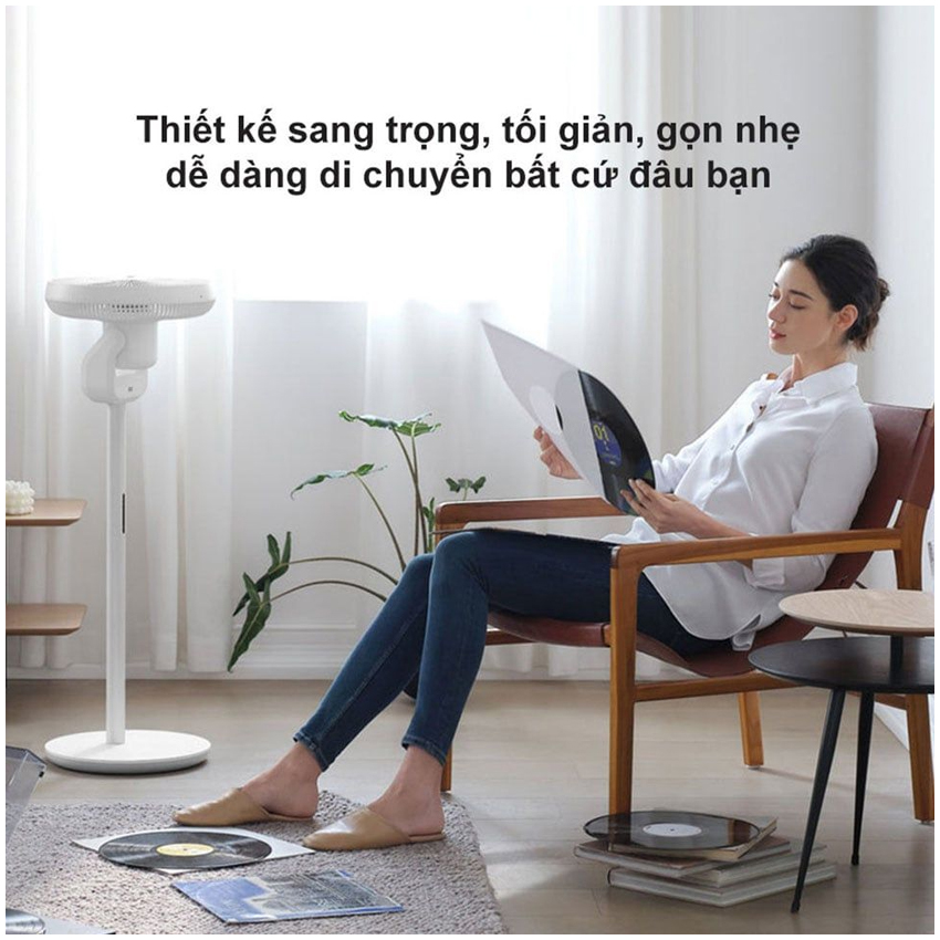 Quạt đứng tích điện Smartmi Gen 3 Pro - ZLBPKQXHS02ZM - Bản quốc tế - Màu trắng (QUAT042) - Hình 4