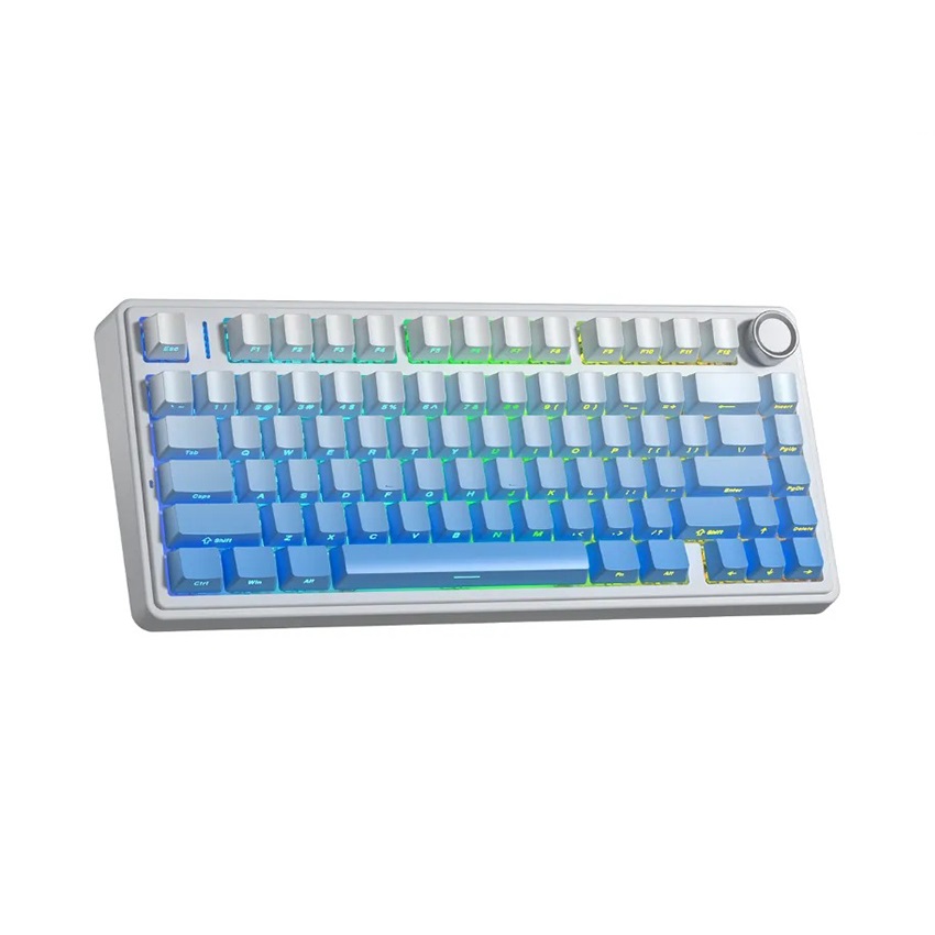 Bàn phím cơ gaming AULA F75/F75 Pro (3 Mode/ Trắng + Xanh dương Gradient/ Star Vector switch) - Hình 3
