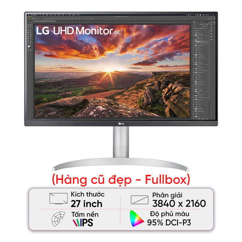 Màn hình LG 27UP850-W (27 inch/UHD/IPS/60Hz/5ms) - Cũ đẹp (Full box) - Hình 1