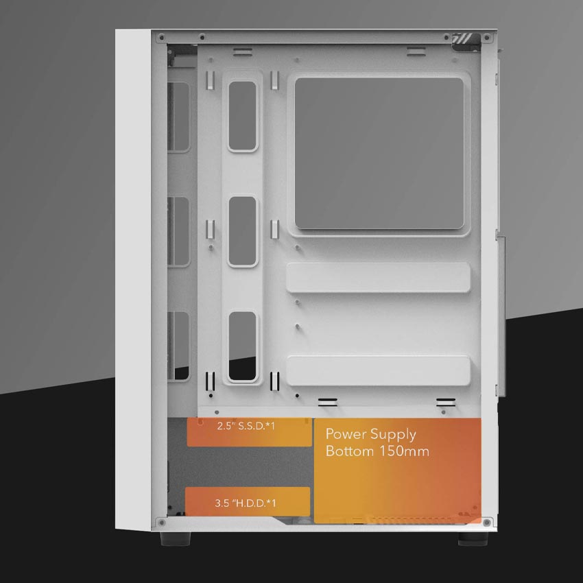 Vỏ case máy tính DarkFlash A290 White (Mid Tower/ Màu Trắng) - Cũ đẹp (Tray) - Hình 1