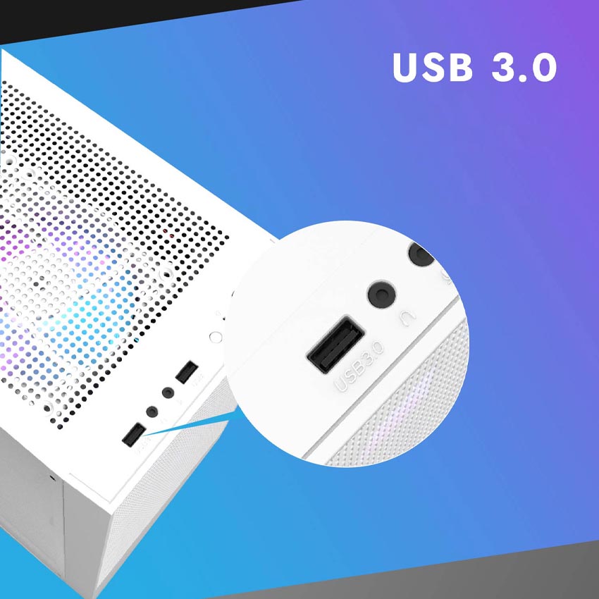 Vỏ case máy tính DarkFlash A290 White (Mid Tower/ Màu Trắng) - Cũ đẹp (Tray) - Hình 5