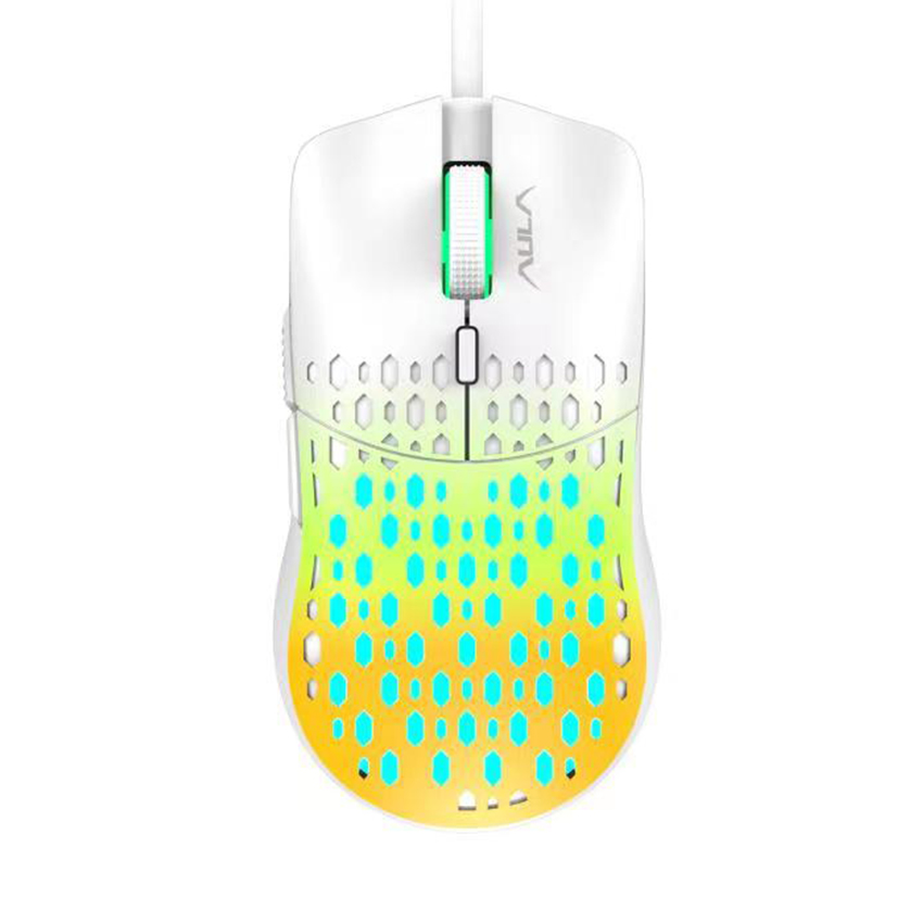 Chuột gaming có dây Aula S11 Pro màu vàng _ Hàng bày trải nghiệm - Hình 1