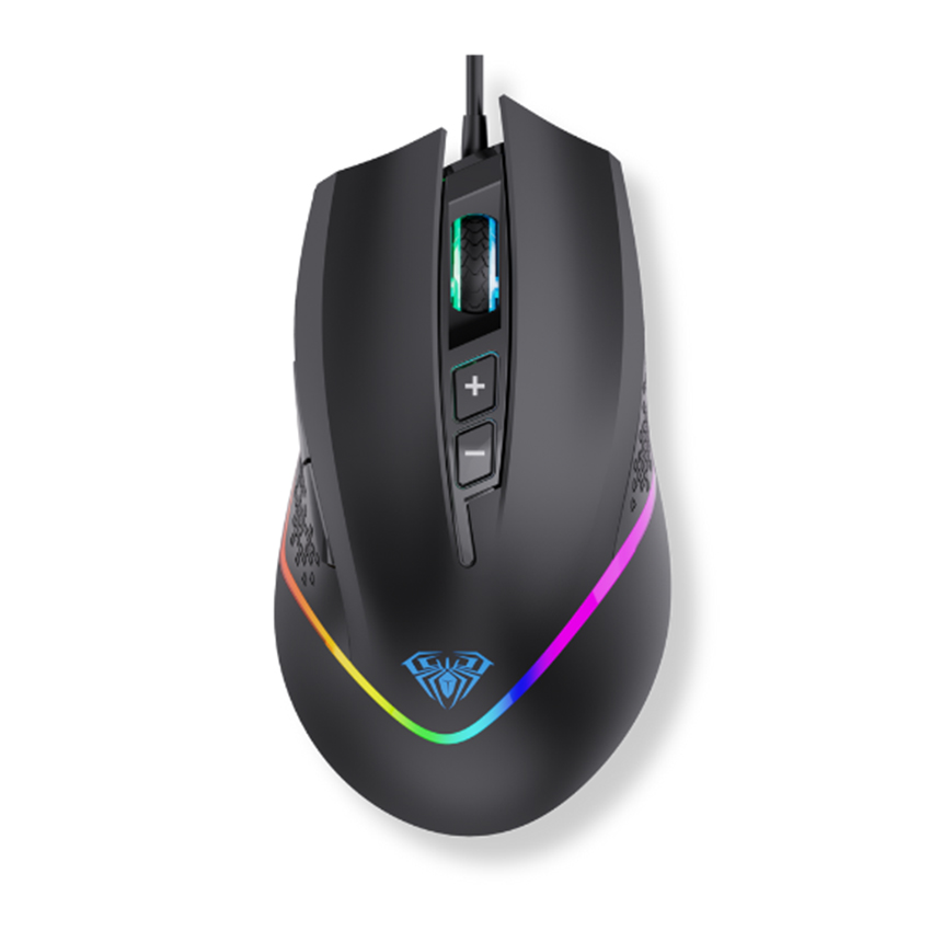 Chuột gaming có dây Aula F805 màu đen _ Hàng bày trải nghiệm - Hình 1