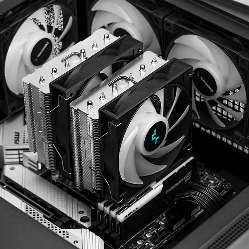 Tản nhiệt khí DEEPCOOL AG620 ARGB Dual Tower - Black - Hình 4