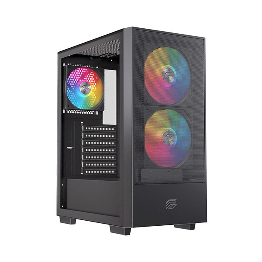 Vỏ Case EINAREX P100 RGB Black (ATX/3 fan RGB) - Hình 6