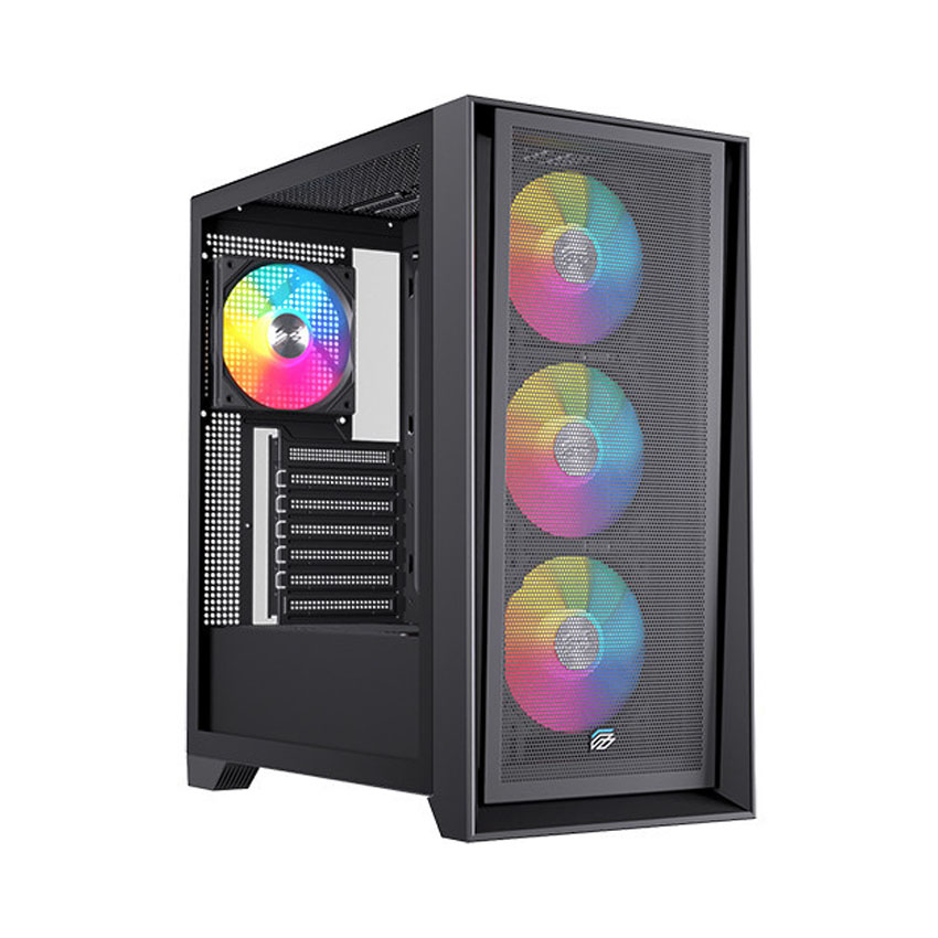Vỏ Case EINAREX P600 RGB Black (ATX/4 fan RGB) - Hình 1