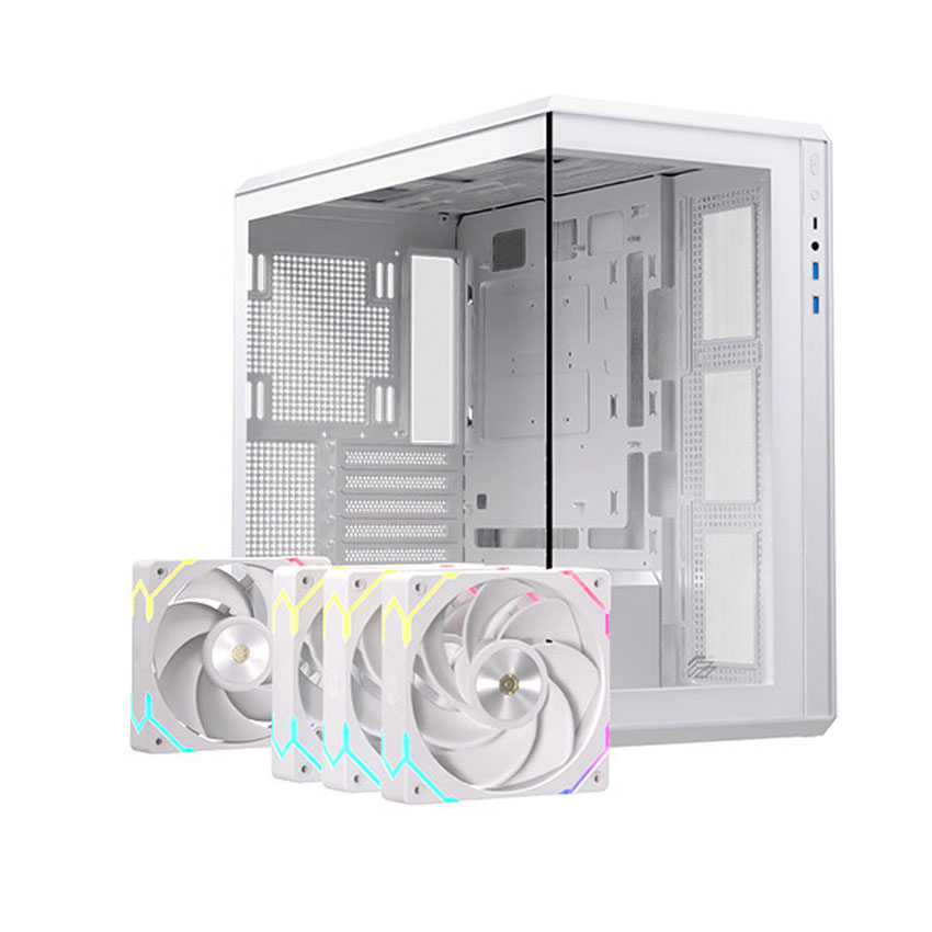 Vỏ Case EINAREX ZM800 RGB White (ATX/4 fan RGB) - Hình 2