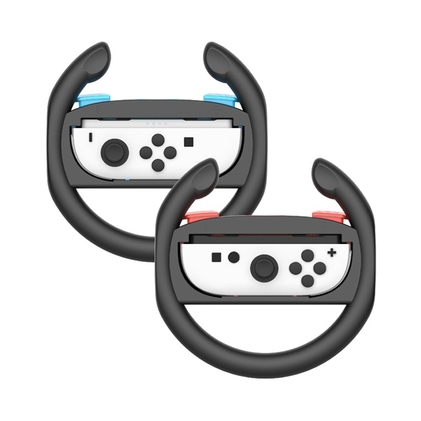 Tay cầm điều khiển vô lăng trái - phải Joy-Con PGTECH GP-362 cho Nintendo Switch 2 (Đen đỏ, đen xanh) 1