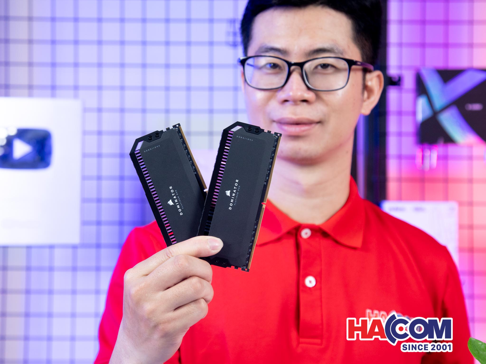 Ram Desktop Corsair DOMINATOR PLATINUM RGB Black (CMT64GX5M2B5200C40) 64GB (2x32GB) DDR5 5200MHz - C - Hình 1