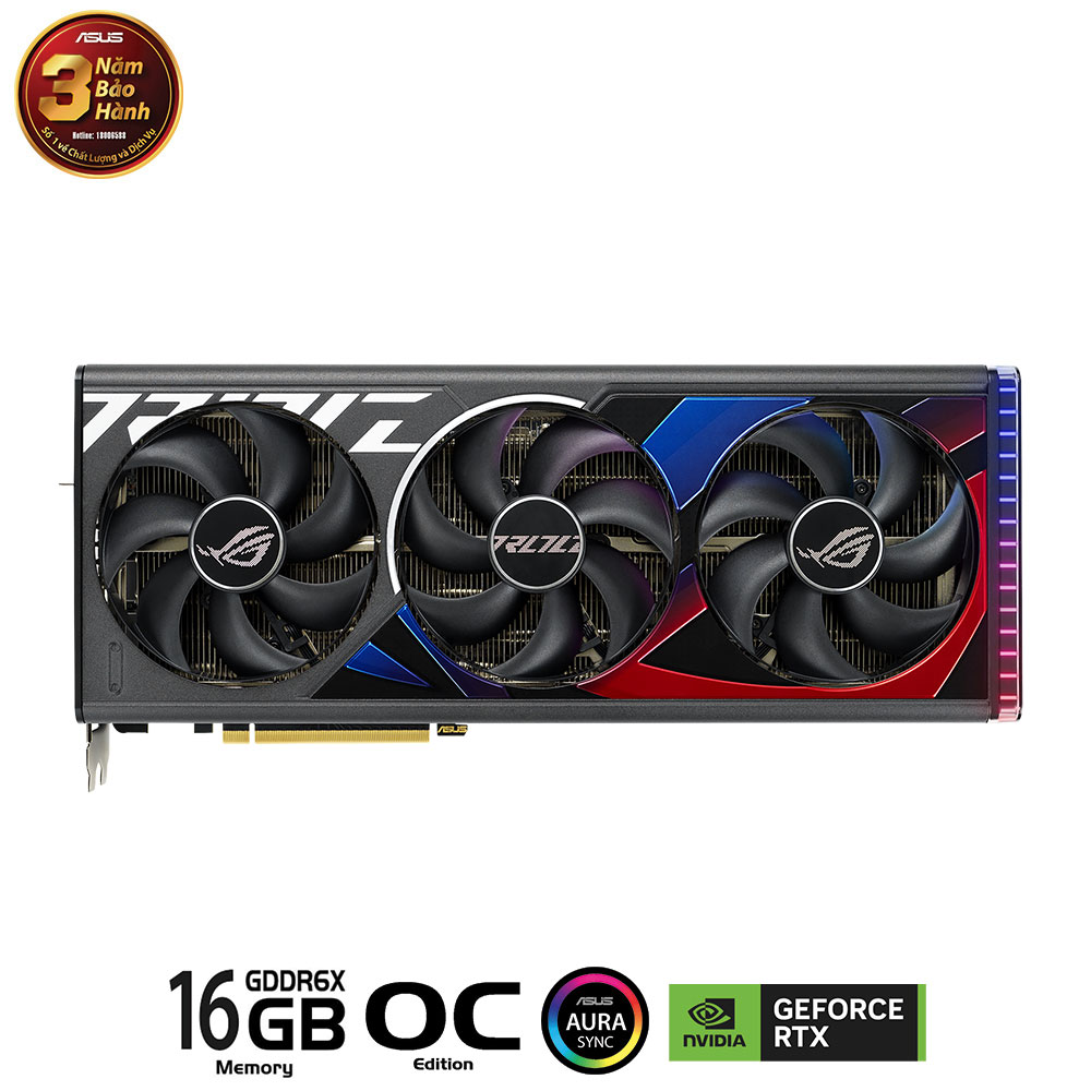 Card màn hình Asus ROG STRIX RTX 4080 SUPER-O16G-GAMING - Cũ đẹp (Tray) - Hình 3