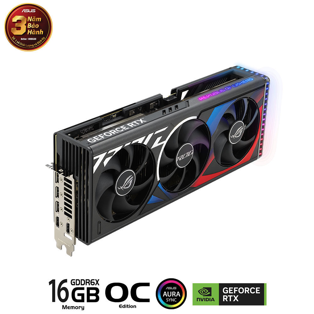 Card màn hình Asus ROG STRIX RTX 4080 SUPER-O16G-GAMING - Cũ đẹp (Tray) - Hình 4