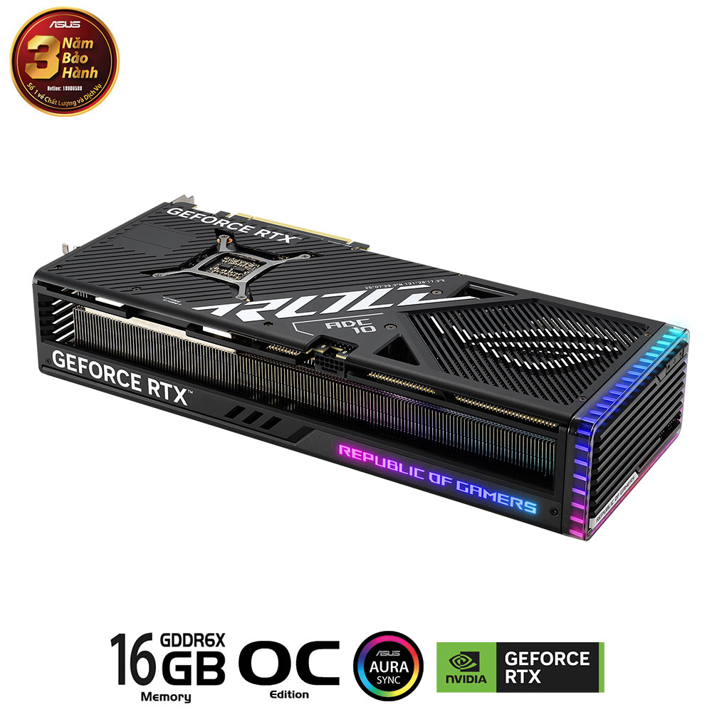 Card màn hình Asus ROG STRIX RTX 4080 SUPER-O16G-GAMING - Cũ đẹp (Tray) - Hình 6