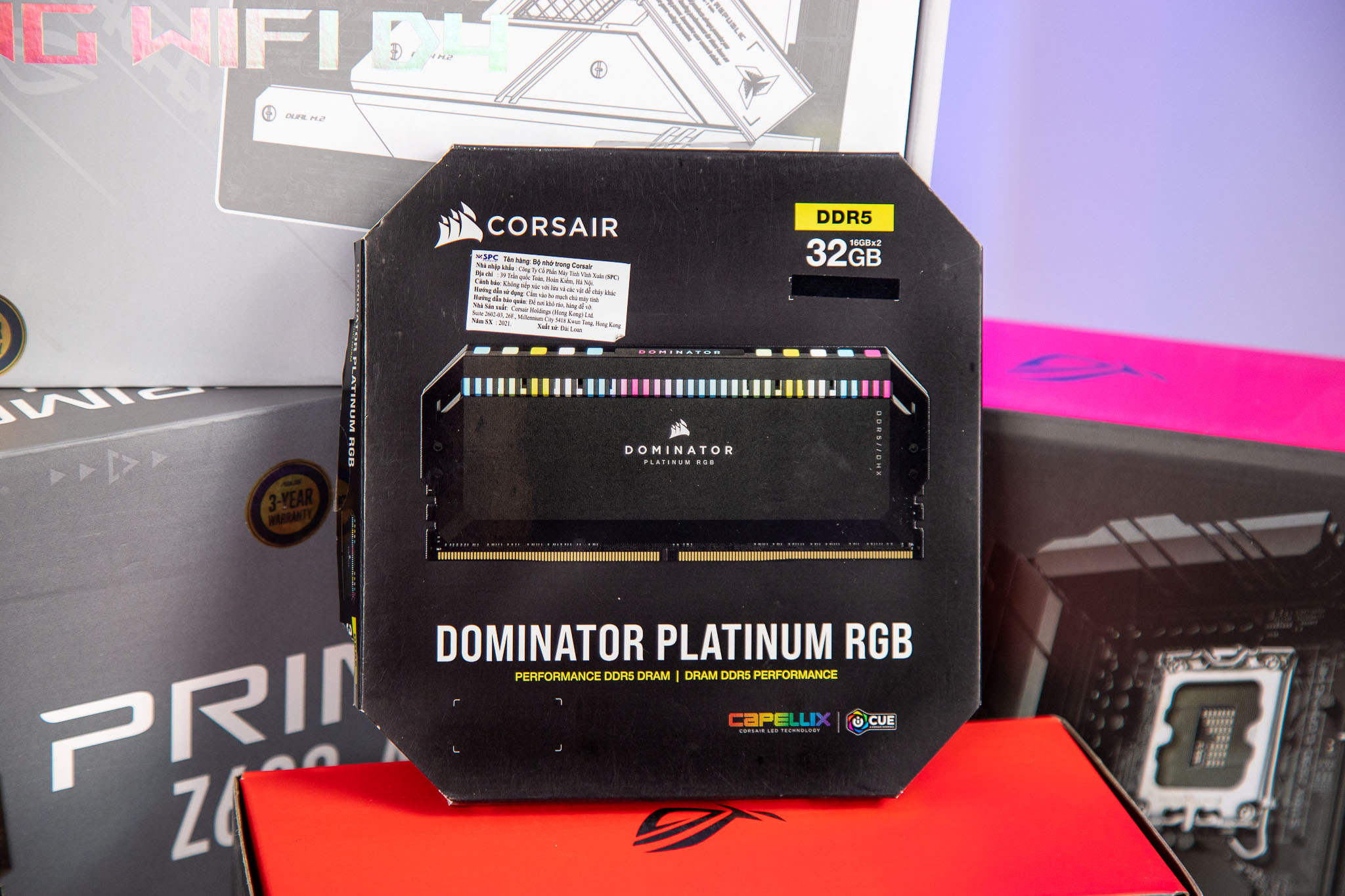 Ram Desktop Corsair DOMINATOR PLATINUM RGB Black Heatspreader (CMT32GX5M2B5600C36) 32GB (2x16GB) DDR - Hình 3