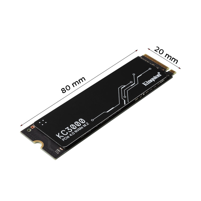 Ổ cứng SSD Kingston KC3000 2048GB NVMe M.2 2280 PCIe Gen 4 x 4 (Đọc 7000MB/s, Ghi 7000MB/s)-(SKC3000 - Hình 3