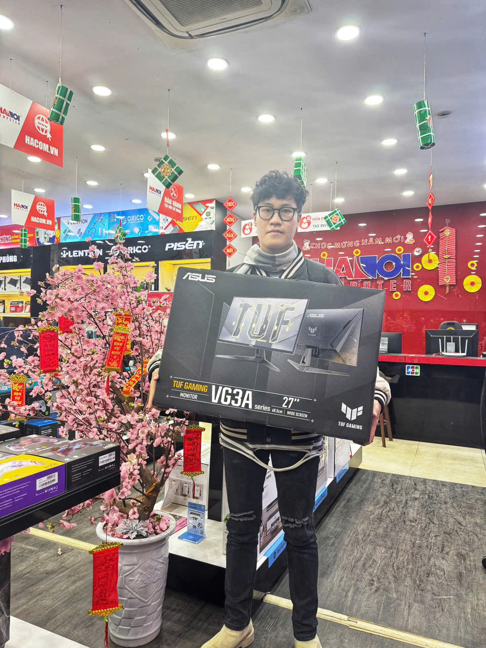 Màn hình Gaming ASUS TUF VG27AQ3A (27 inch/QHD/IPS/180Hz/1ms/Loa) - Likenew (Full box) - Hình 7