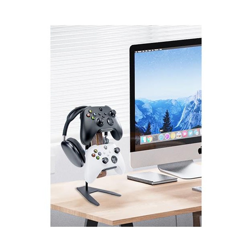 Giá treo tai nghe Crossline EJ71 màu xám - Gỗ và hợp kim nhôm - Hình 4