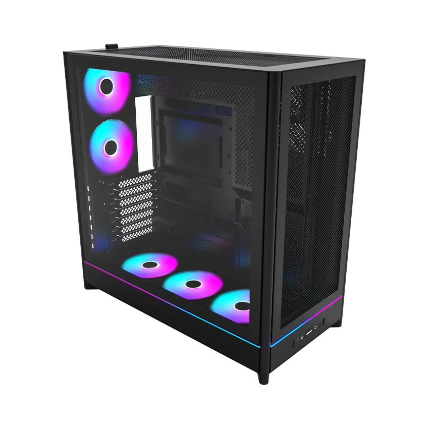 Vỏ Case MONTECH HS02 PRO Black (ATX/5 fan ARGB) - Hình 2