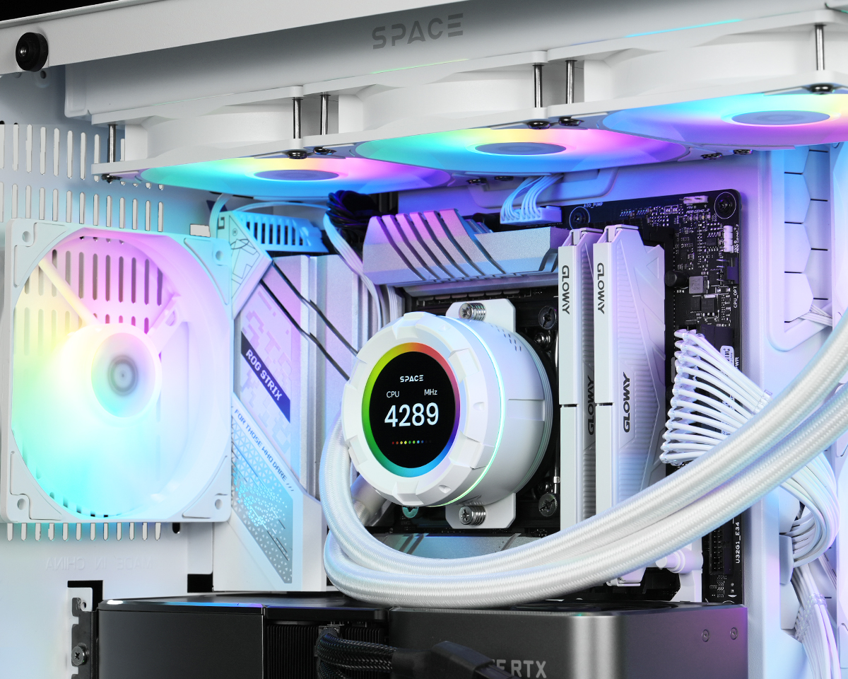 Tản nhiệt nước ID-COOLING SPACE SL360 XE ARGB WHITE (Rad 360mm/Quạt ARGB/Màu Trắng) - Likenew (Box) - Hình 5