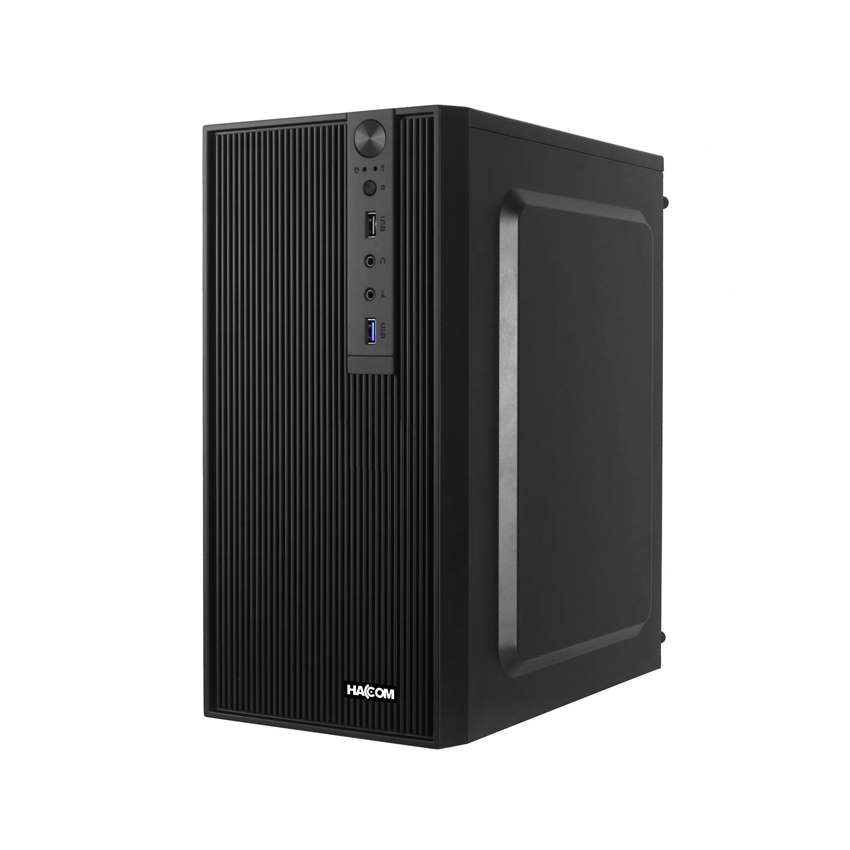 Vỏ Case máy tính HACOM BUSINESS V2 (mATX/Mid Tower/Màu Đen) - Cũ đẹp (Tray) - Hình 1